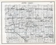Jasper County Map, Iowa State Atlas 1930c